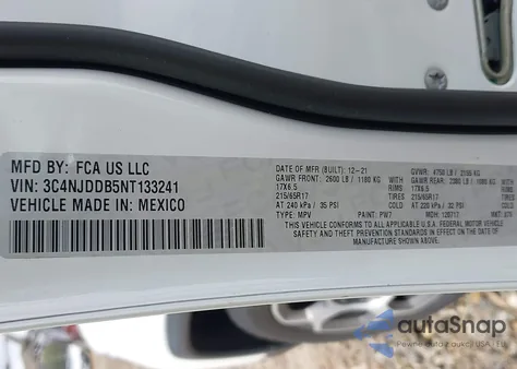 2022 Jeep Compass Trailhawk 4X4 from USA, damaged, VIN 3C4NJDDB5NT133241